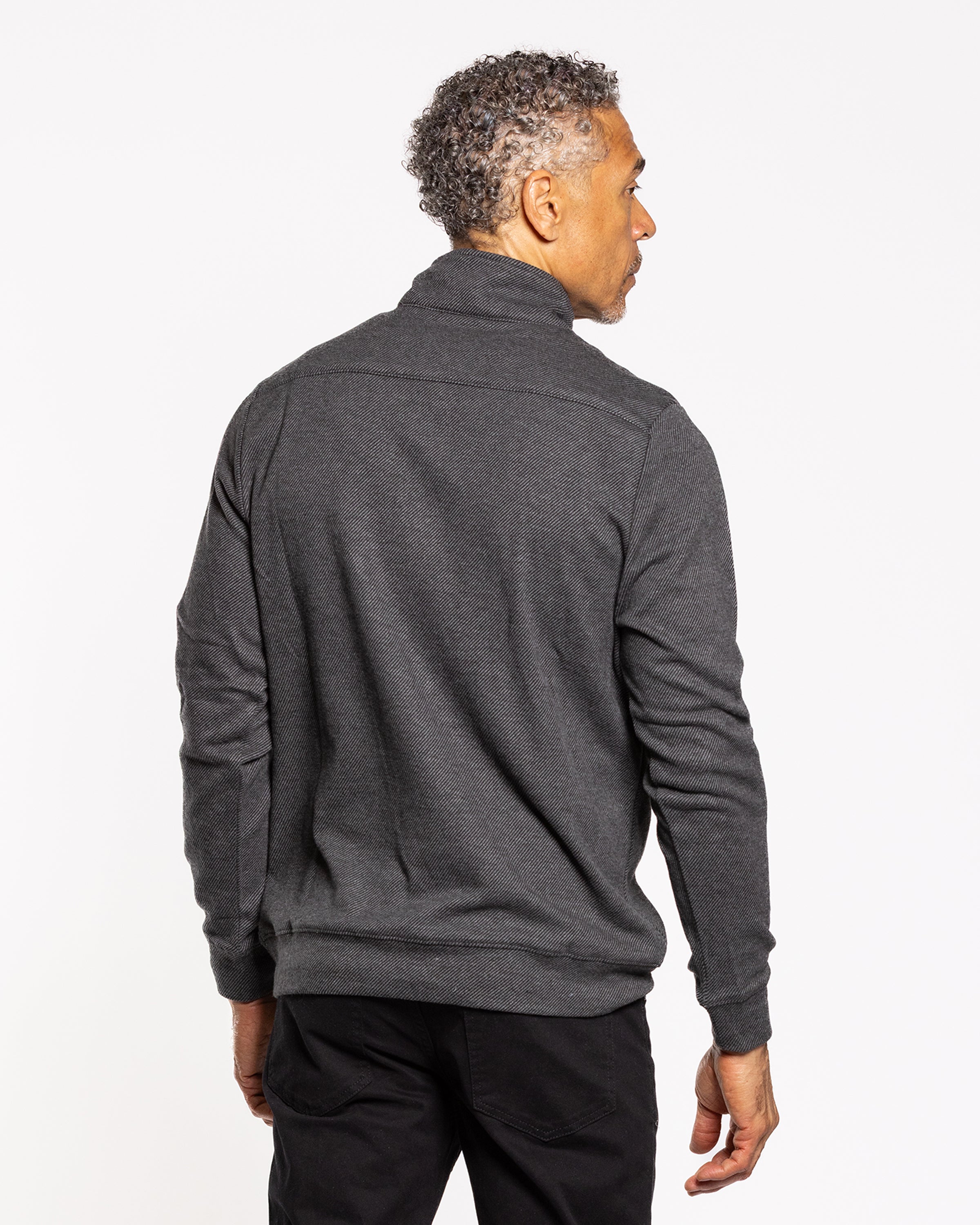 CALA BUTTON MOCK JET BLACK