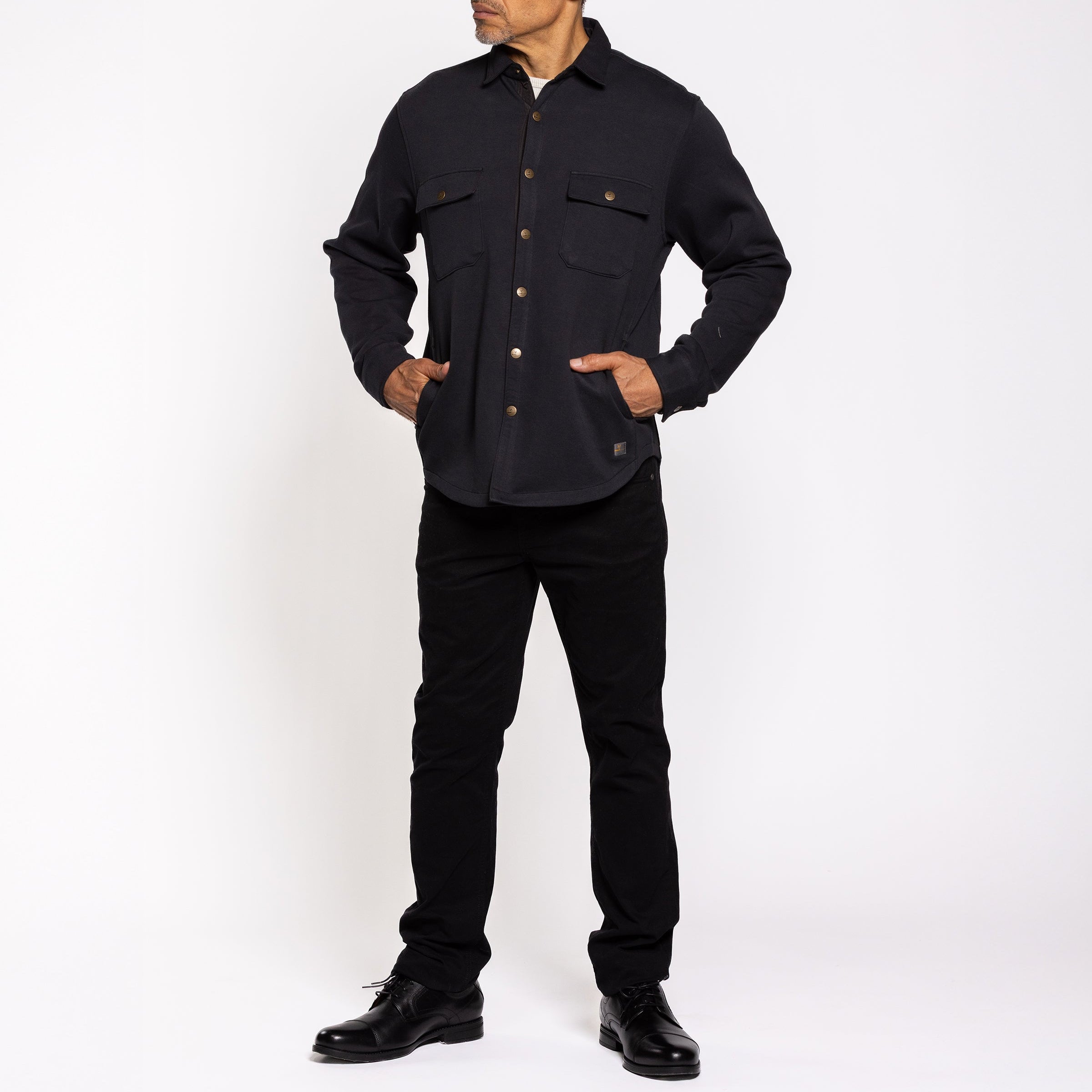 GRIFFFIN SHIRT JACKET JET BLACK